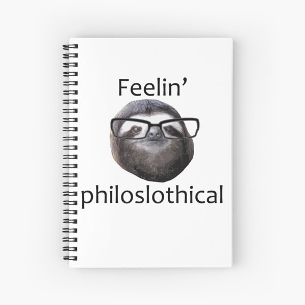 Feeling philoslothical Spiral Notebook