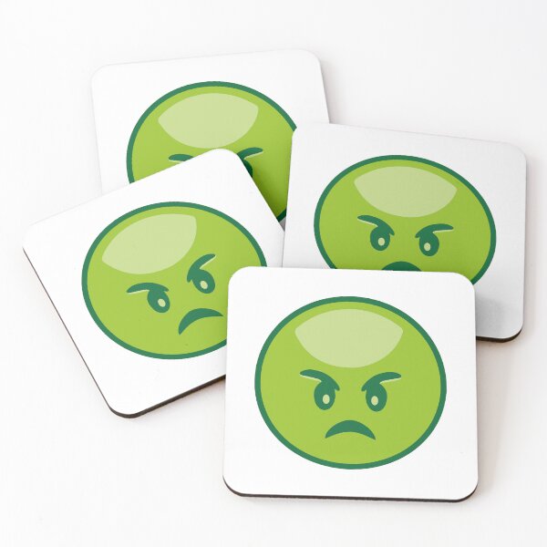 Item preview, I Hate You Angry green Emoji designed and sold by bolkibox.