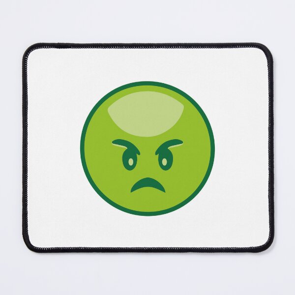 Item preview, I Hate You Angry green Emoji designed and sold by bolkibox.
