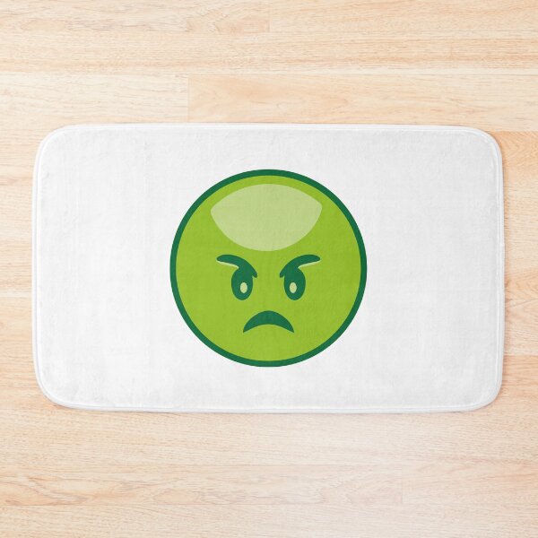 Item preview, I Hate You Angry green Emoji designed and sold by bolkibox.