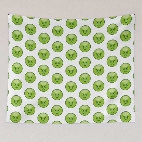 Item preview, I Hate You Angry green Emoji designed and sold by bolkibox.