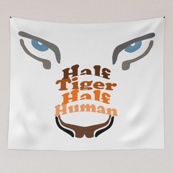 Item preview, half tiger, half human designed and sold by Tininai.