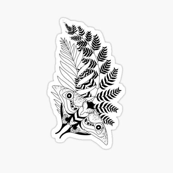 Ellie Williams TLOU2 Inspired Moth/fern Tattoo Sticker -  Denmark