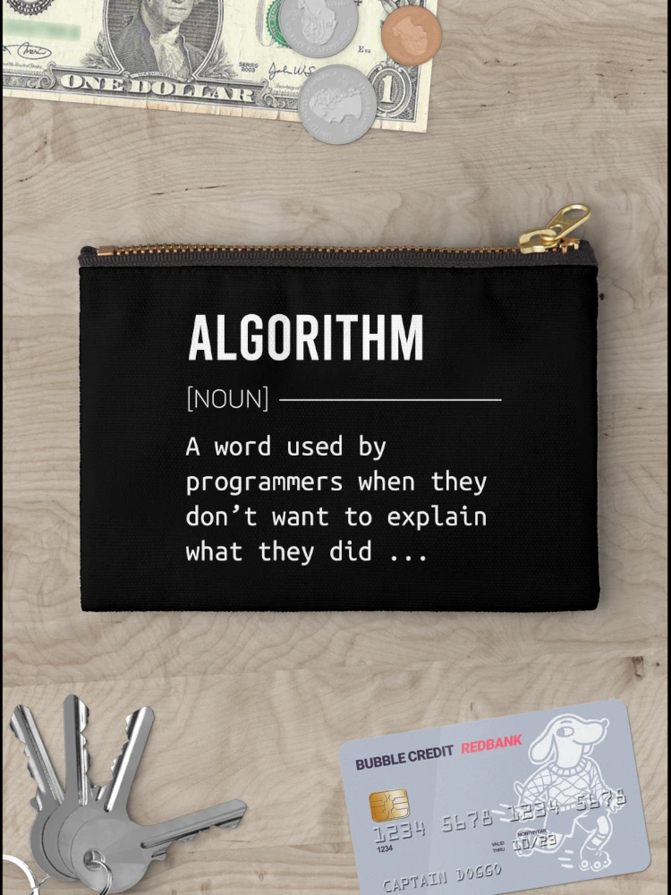 Thumbnail 3 of 4, Zipper Pouch, Algorithm Definition Programming Definition of Algorithm designed and sold by CHday.