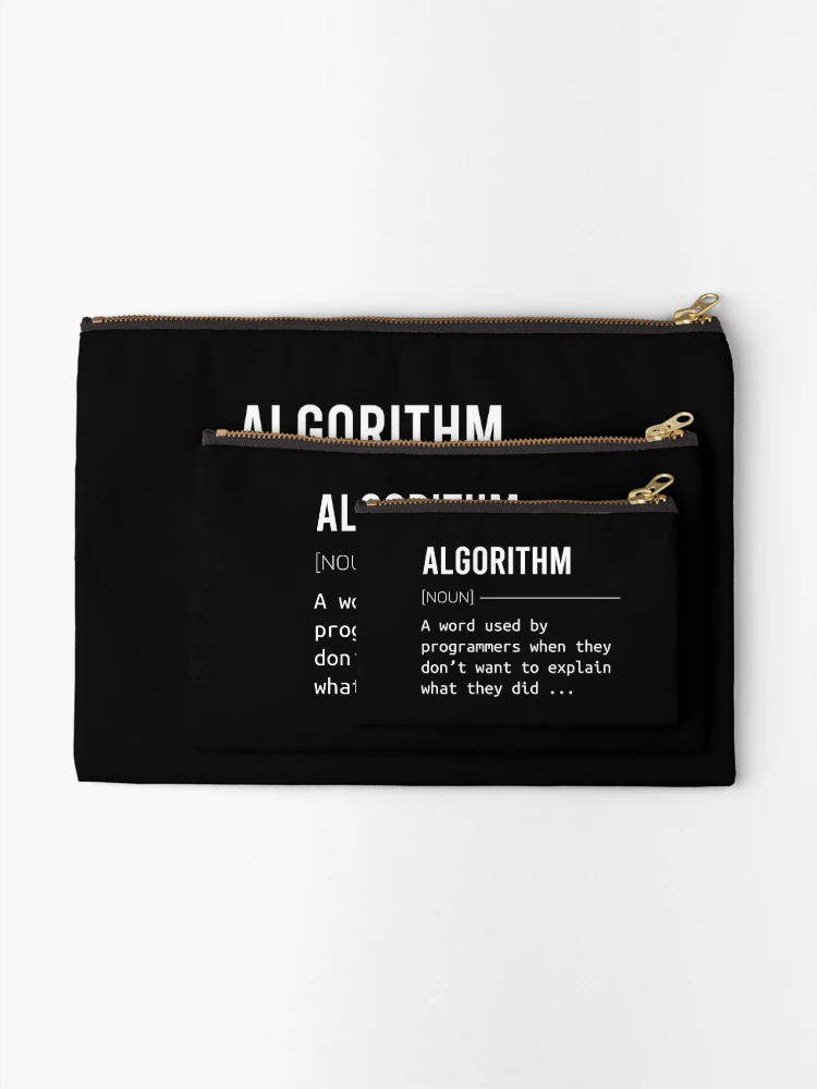 Thumbnail 2 of 4, Zipper Pouch, Algorithm Definition Programming Definition of Algorithm designed and sold by CHday.