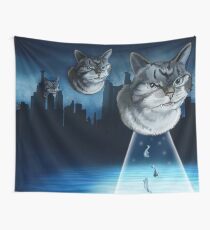 Alien kitten Wall Tapestry