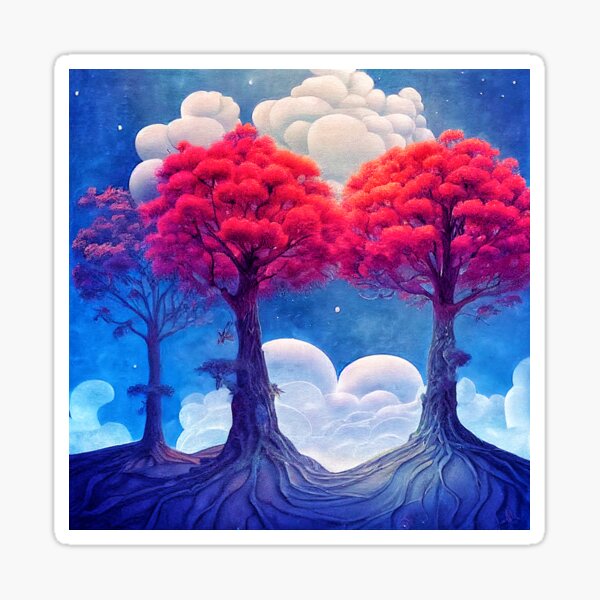 Redreaming Whimsy Series Tree Sisters Sticker
