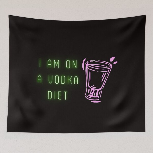 Item preview, I'm On A Vodka Diet designed and sold by Psycheek.