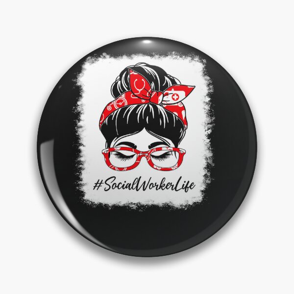Item preview, Social Worker Bleached Messy Bun designed and sold by mrgyejohm31.