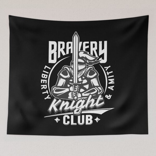Item preview, Bravery Knights Club Liberty & Amenity - A knight design with the slogan Bravery Knights Club designed and sold by velisani.