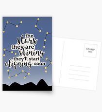 "So Close" Lyric Art Postcards