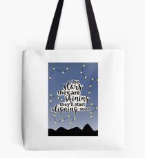 "So Close" Lyric Art Tote Bag
