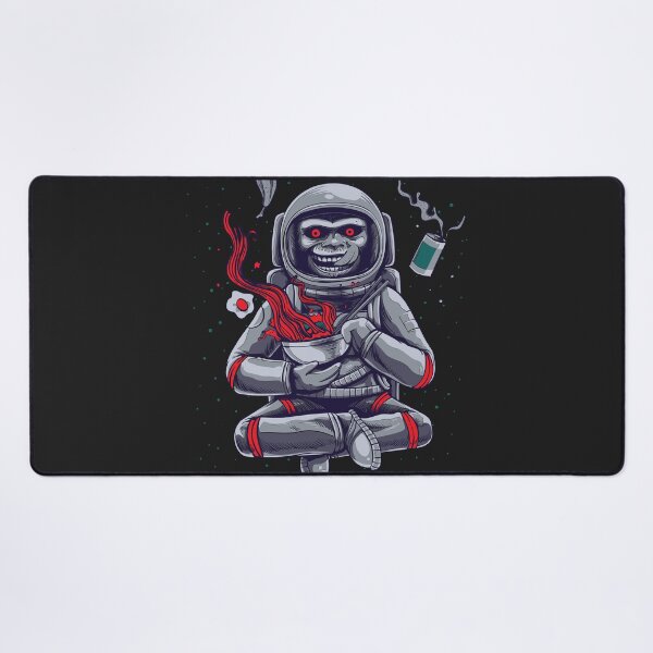 Item preview, Monkey Astronaut Monster Eat Ramen Retro Funny  designed and sold by HarithHilali.