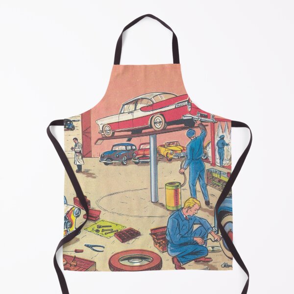 Item preview, Auto repair shop, vintage car designed and sold by Mauswohn.