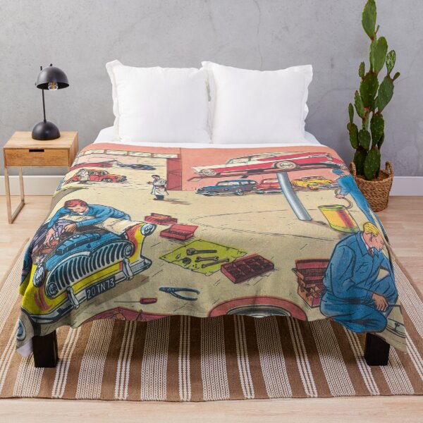 Item preview, Auto repair shop, vintage car designed and sold by Mauswohn.