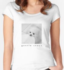 Gentle Snacc Tortilla Dog - black text Women's Fitted Scoop T-Shirt