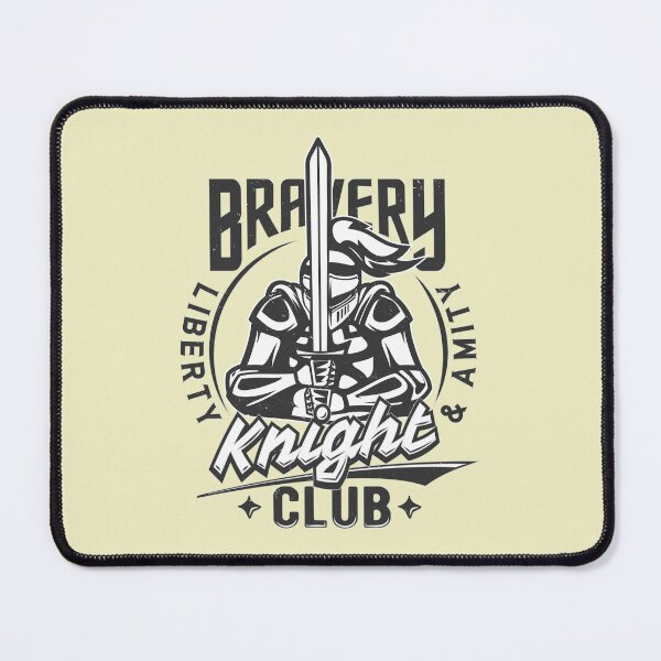 Item preview, Bravery Knights Club Liberty & Amenity in Black - A knight design with the slogan Bravery Knights Club designed and sold by velisani.