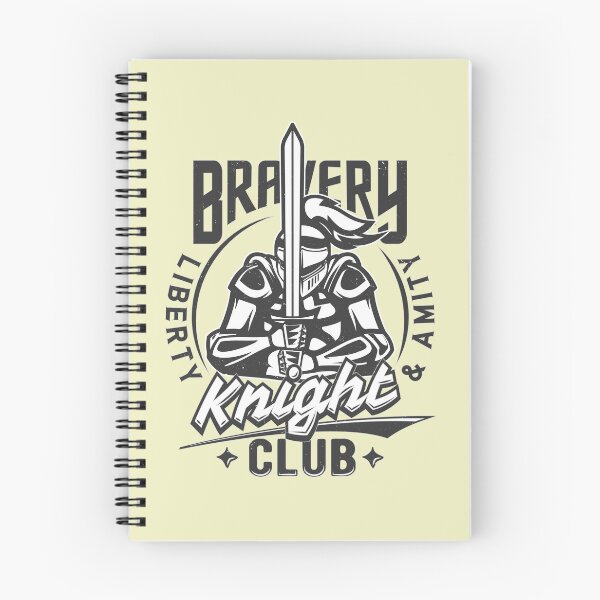 Item preview, Bravery Knights Club Liberty & Amenity in Black - A knight design with the slogan Bravery Knights Club designed and sold by velisani.