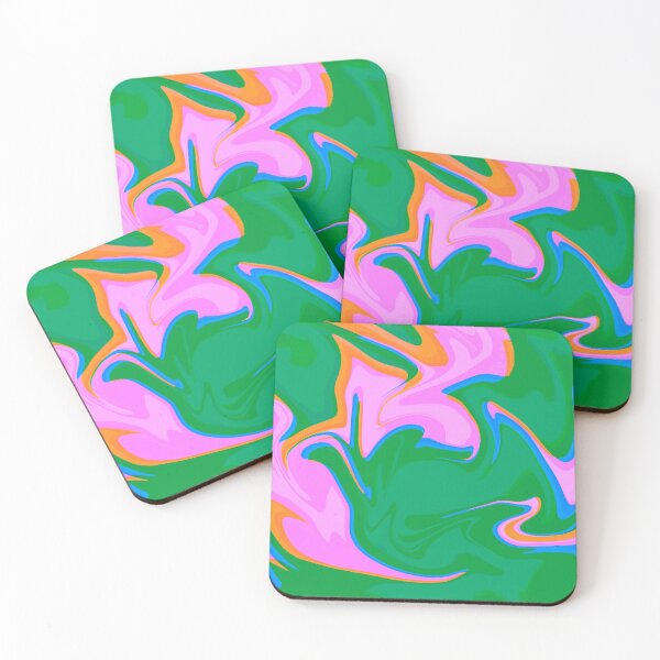 Item preview, Green and Light Pink Tones Marble Pattern designed and sold by theprintedclub.