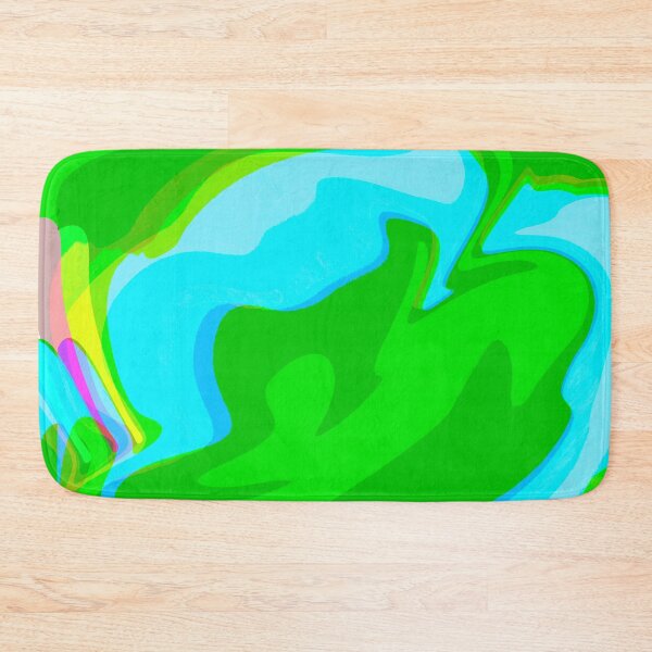 Item preview, Neon Blue and Green Tones Marble Pattern designed and sold by theprintedclub.