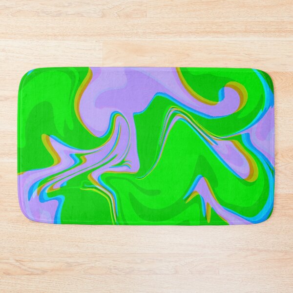 Item preview, Neon Green and Lilac Tones Marble Pattern designed and sold by theprintedclub.