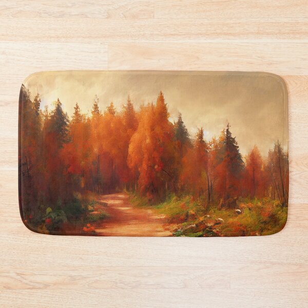 Item preview, Forest Trail in the Fall Landscape  designed and sold by EcoArtLab.