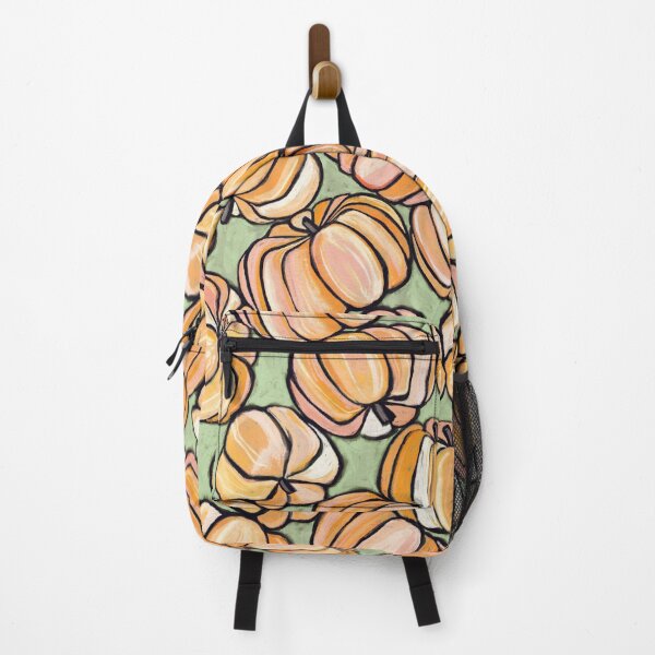 Item preview, Tossed Pumpkins in Pastel Chalk - apricot and sage designed and sold by micklyn.