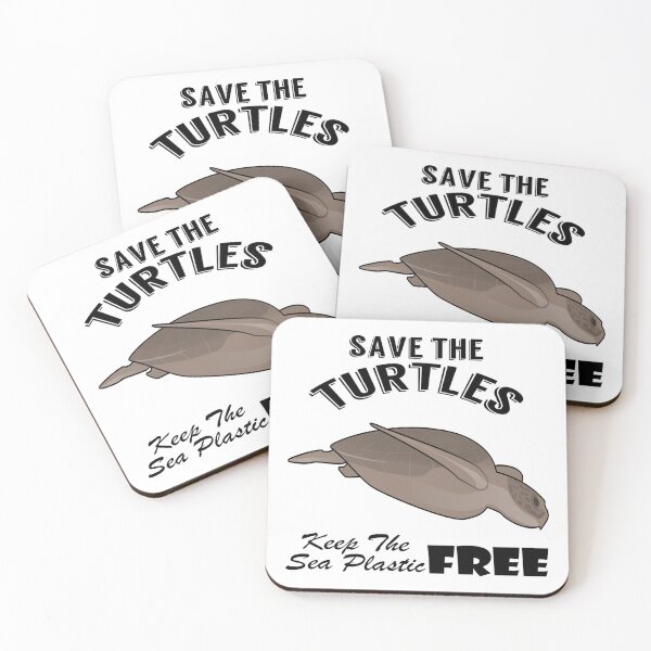 Item preview,   Save the turtles keep the sea plastic free shirts, Save the turtles keep the sea plastic free masks, Save the turtles keep the sea plastic free stickers  designed and sold by Poussyarts.