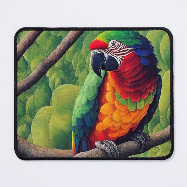 Item preview, Macaw Parrot in Jungle Painting  designed and sold by LaartStudio.