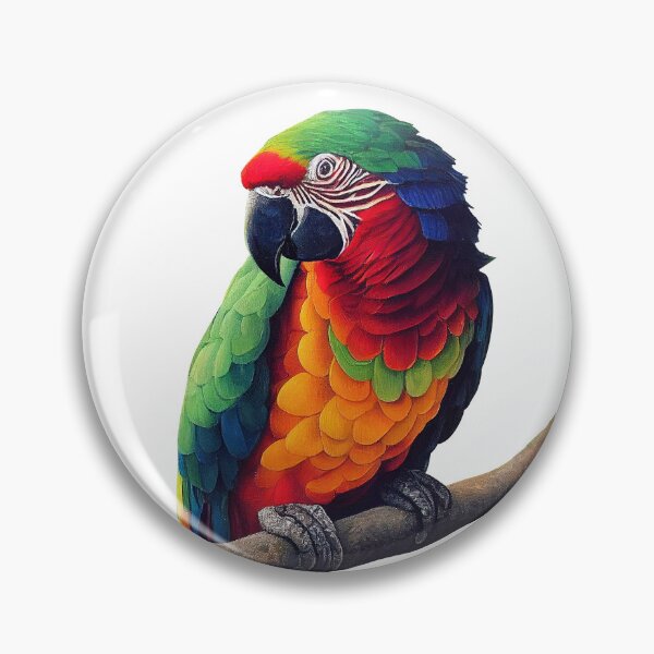 Item preview, Macaw Parrot in Jungle Painting  designed and sold by LaartStudio.