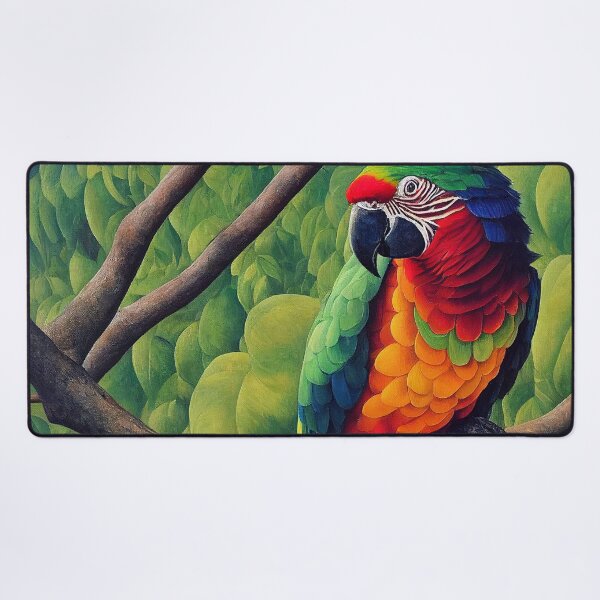 Item preview, Macaw Parrot in Jungle Painting designed and sold by LaartStudio.
