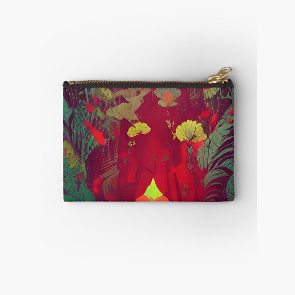 Item preview, Red Green Floral Corridor designed and sold by PlacidHinds.