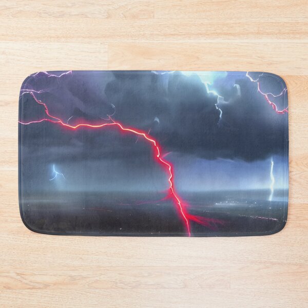 Item preview, Red Lightning Bolt in Thunderstorm Eldritch, Ai Generated Art  designed and sold by ACC .