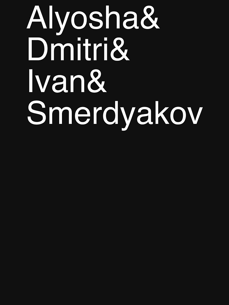 "The Brothers Karamazov Character List. Alyosha & Ivan & Dmitri