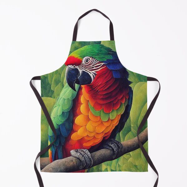Item preview, Macaw Parrot in Jungle Painting designed and sold by LaartStudio.
