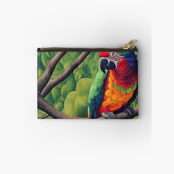 Item preview, Macaw Parrot in Jungle Painting  designed and sold by LaartStudio.