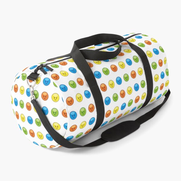 Item preview, I Hate You Angry Orange Green Blue Yellow Emoji pattern designed and sold by bolkibox.