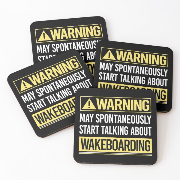 Item preview, Warning About Wakeboarding Wakeboard Wakeboarder designed and sold by WrightTrouble.