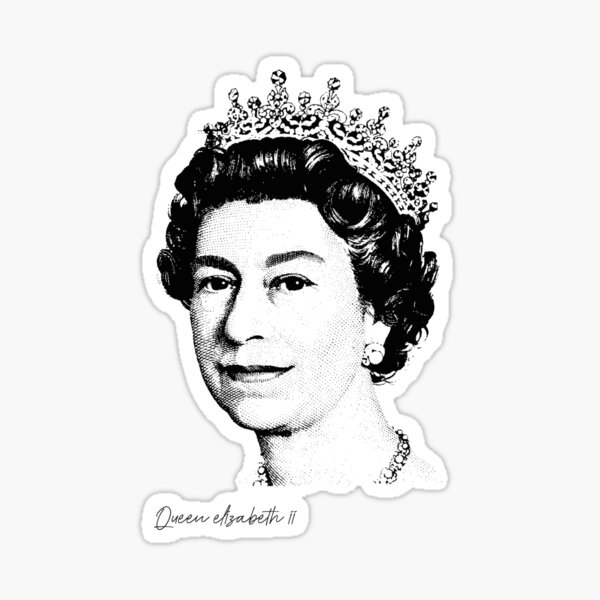 Queen Elizabeth Ii Sticker For Sale By Aslan300 Redbubble