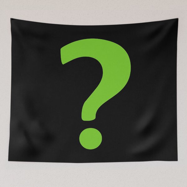 Item preview, Enigma - green question mark designed and sold by XOOXOO.