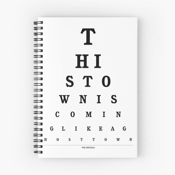 Item preview, The Specials - Ghost Town Eye Chart designed and sold by FreakMonkey.