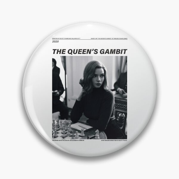 Item preview, THE QUEEN'S GAMBIT black and white designed and sold by 33ll.