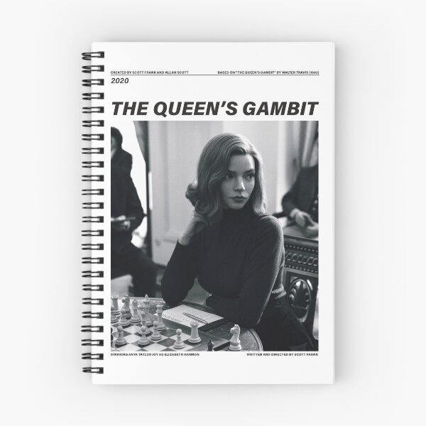 Item preview, THE QUEEN'S GAMBIT black and white designed and sold by 33ll.