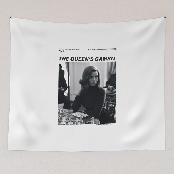 Item preview, THE QUEEN'S GAMBIT black and white designed and sold by 33ll.