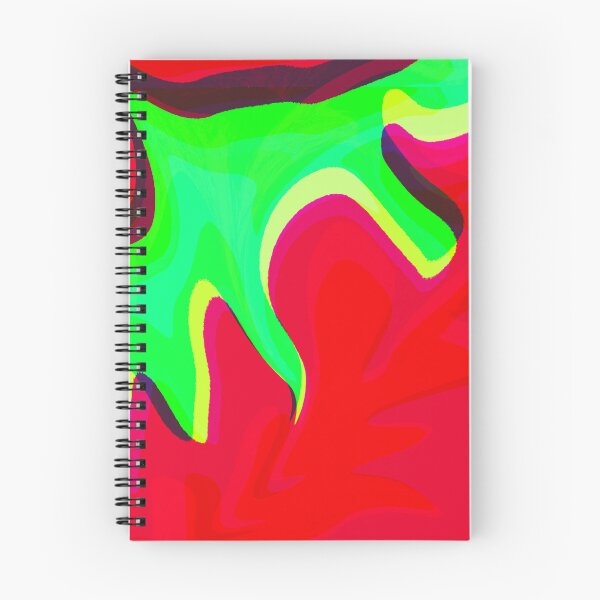 Item preview, Red and Neon Green Tones Marble Pattern designed and sold by theprintedclub.
