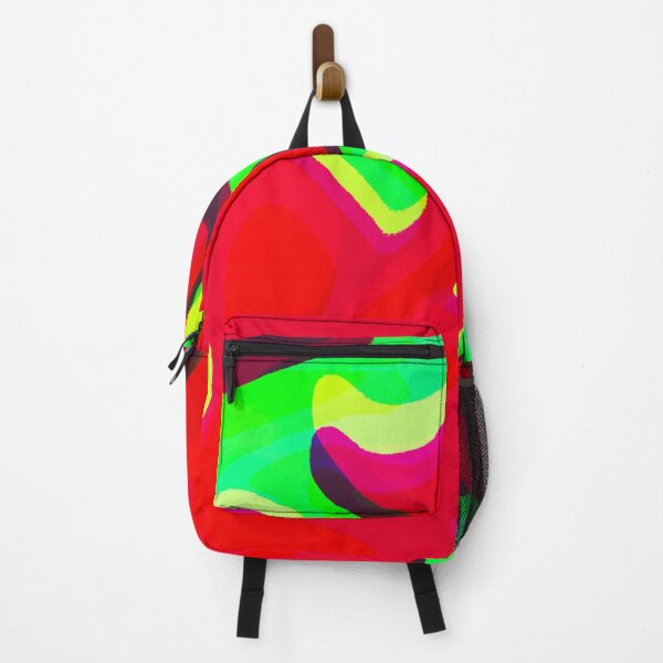 Item preview, Red and Neon Green Tones Marble Pattern designed and sold by theprintedclub.
