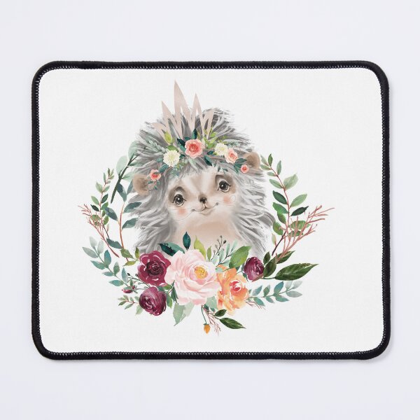 Item preview, Paprika floral hedgehog  designed and sold by kpapiez.
