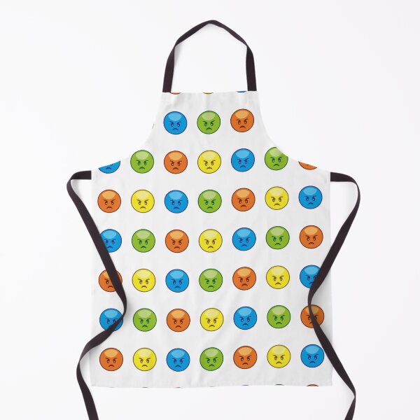 Item preview, I Hate You Angry Orange Green Blue Yellow Emoji pattern designed and sold by bolkibox.