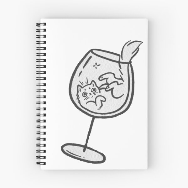 Item preview, Cat in Wineglass designed and sold by batucebeci.