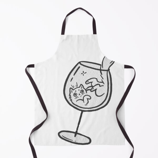 Item preview, Cat in Wineglass designed and sold by batucebeci.